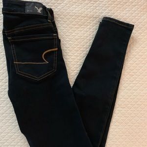 American Eagle Dark Denim Jeans Size 0